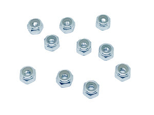 Nylon Lock Nut M3 (10pcs) Silver RCE3153S