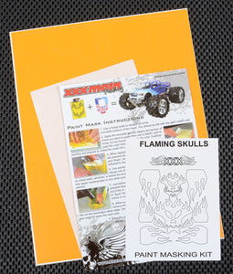 Flaming Skulls Paint Mask M009L