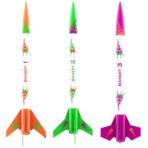 3 Bandits Model Rockets Kit, E2X, (3 Rockets) EST2435