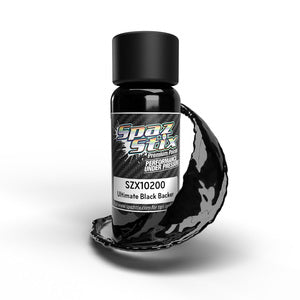 Ultimate Black Backer for Mirror Chrome, Airbrush Ready Paint, 2oz Bottle SZX10200