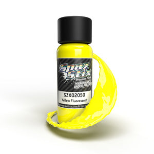 Yellow Fluorescent Airbrush Ready Paint, 2oz Bottle 02050