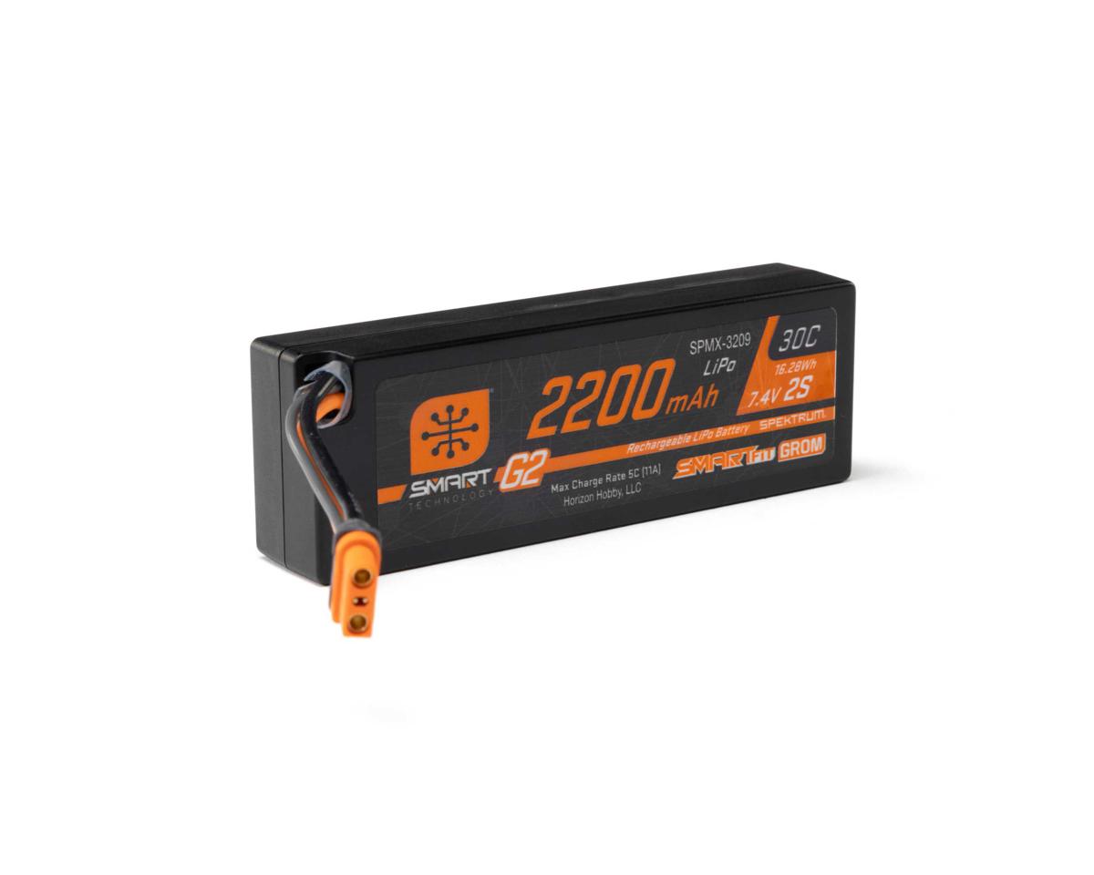 Spektrum RC 2S Smart G2 30C SmartFit LiPo Battery Pack (7.4V/2200mAh) w/IC2 Connector SPMX-3209