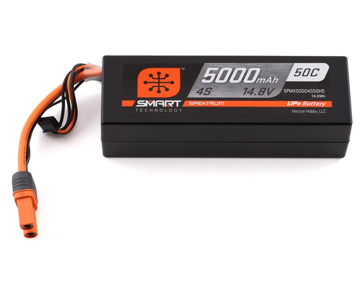 Spektrum RC 4S Smart Hardcase 50C LiPo Battery w/IC5 Connector (14.8V/5000mAh) SPMX50004S50H5