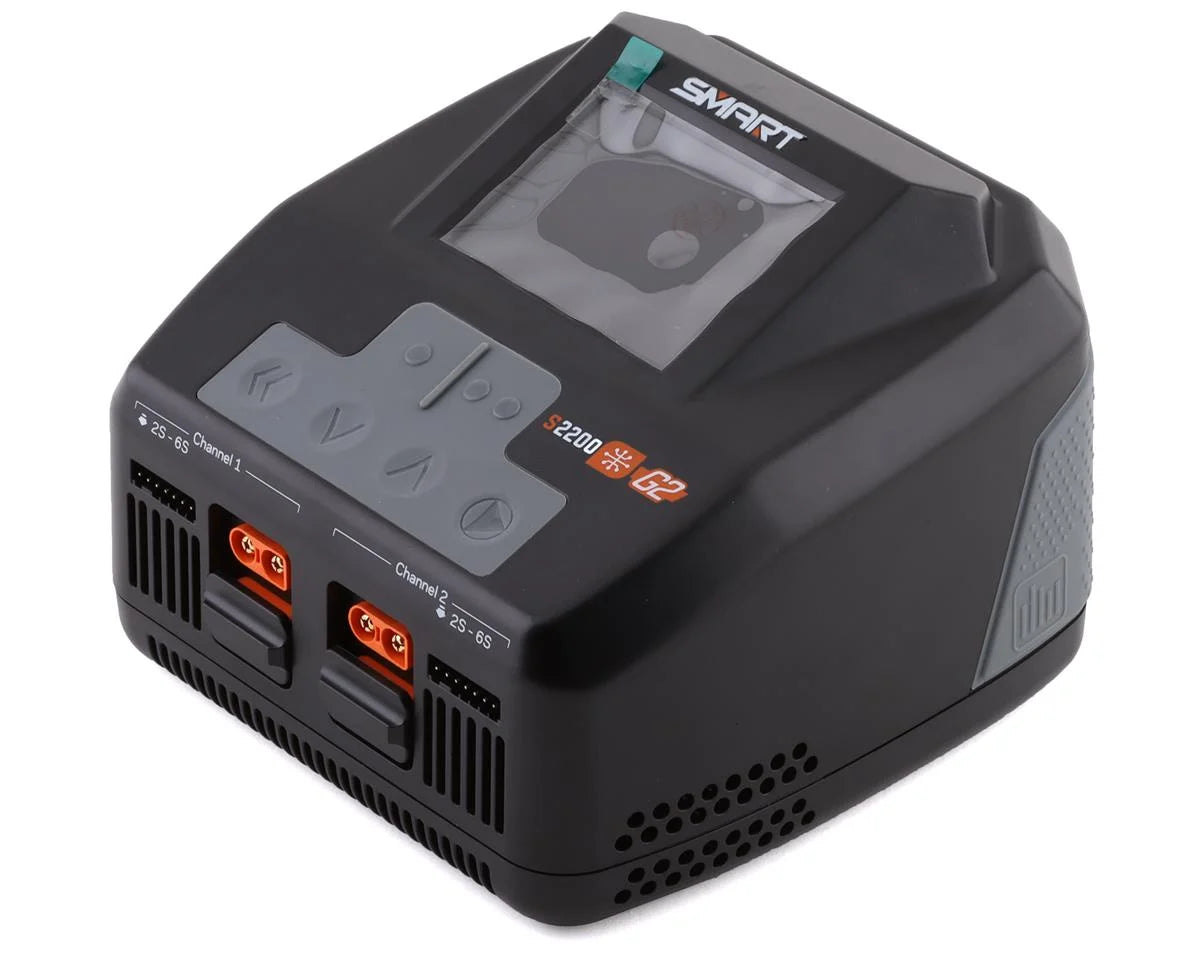 Spektrum RC S2200 G2 AC LiPo Smart Charger (6S/20A/200W x2) SPMXC2010