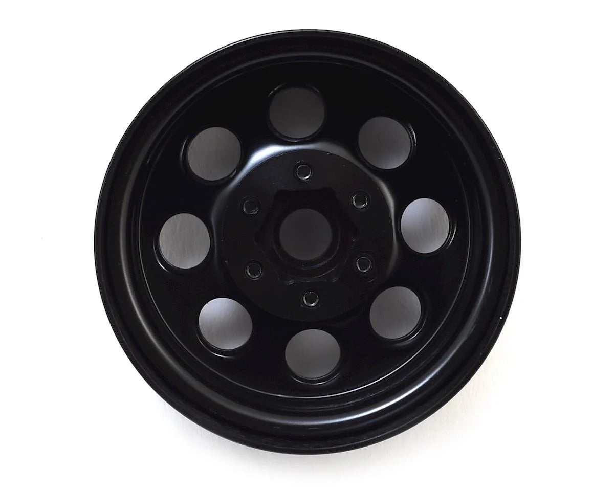 SSD RC 8 Hole 1.9"" Steel Beadlock Wheels (Black) SSD00268