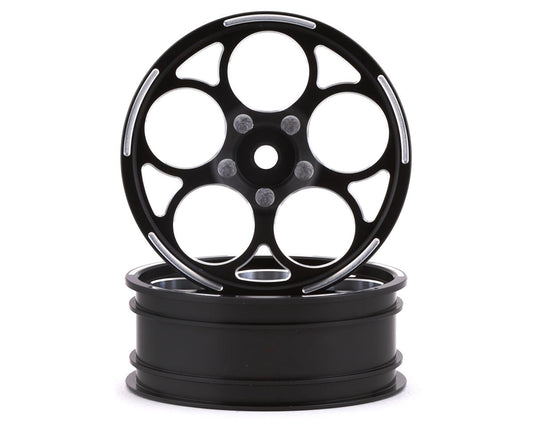 SSD RC 5 Hole Aluminum Front 2.2” Drag Racing Wheels (Black) (2) SSD00473