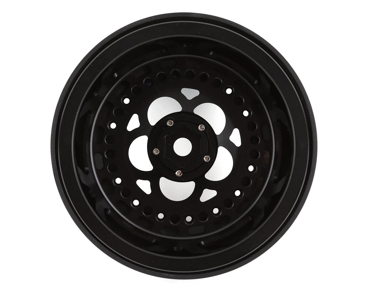 SSD RC 5 Hole Lightweight Aluminum Drag Racing Beadlock Wheels (Black) (2) (2.2/3.0")  SSD00523