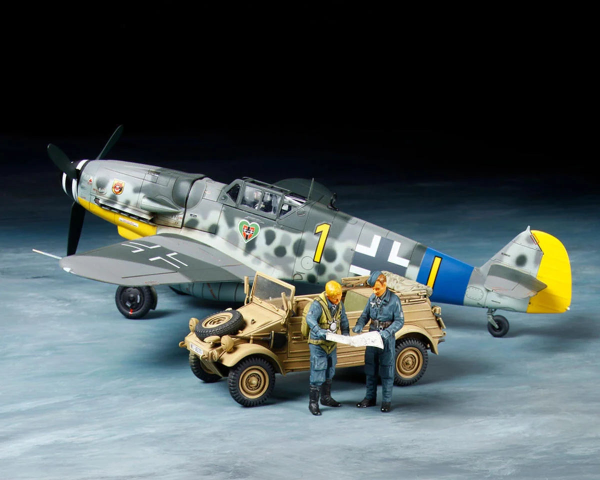 Tamiya 1/48 Messerschmitt BF109 G-6 & Kubelwagen Type 82 Model Set TAM25204