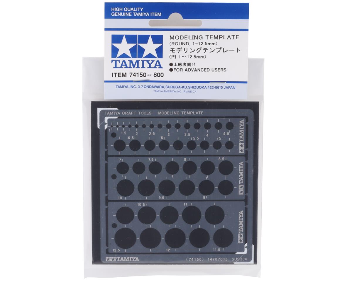Tamiya Round Modeling Template (1-12.5mm) TAM74150