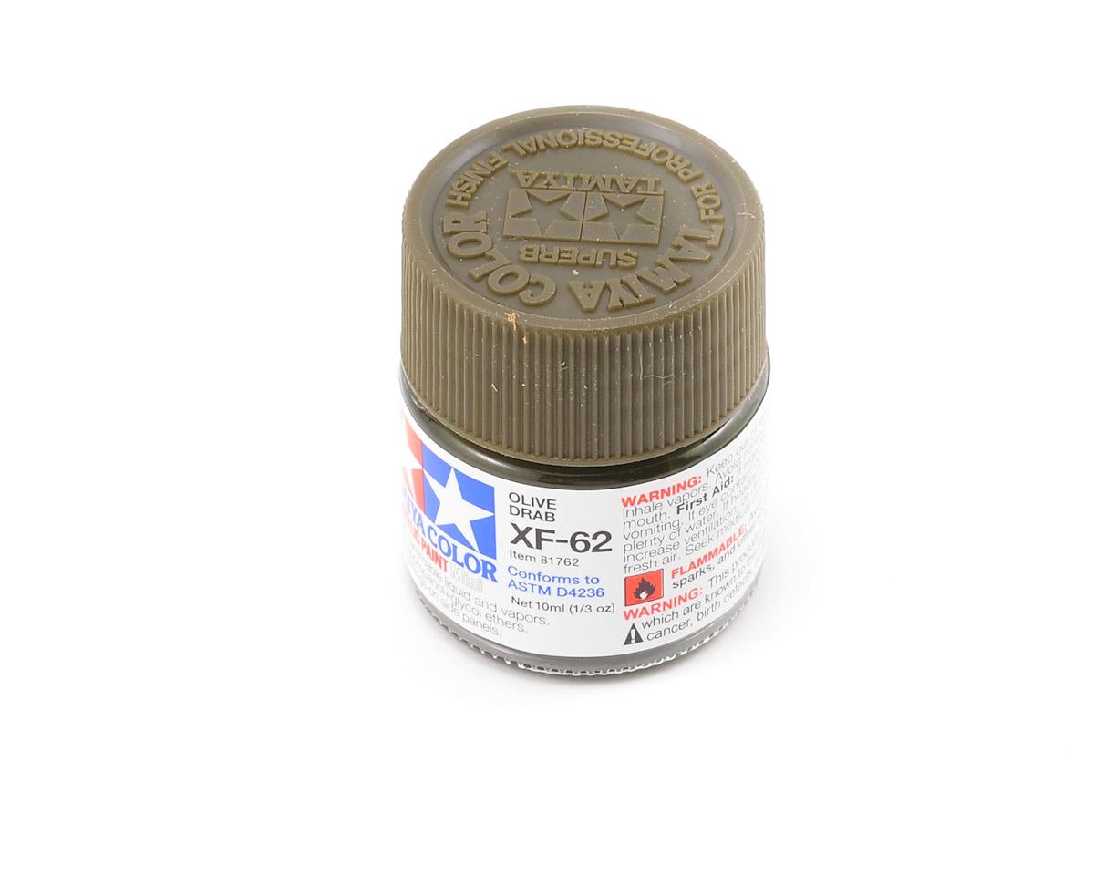 Tamiya XF-62 Flat Olive Drab Acrylic Paint (10ml) TAM81762