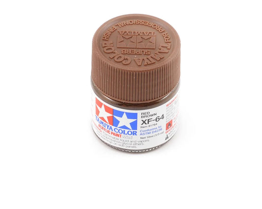 Tamiya XF-64 Flat Red Brown Acrylic Paint (10ml) TAM81764