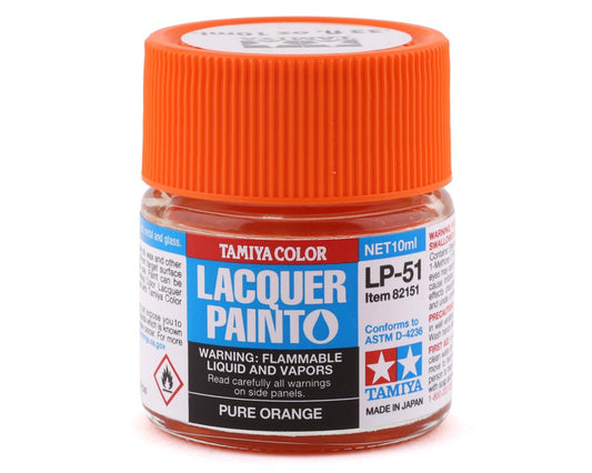 Tamiya LP-51 Pure Orange Lacquer Paint (10ml) lp-51 82151