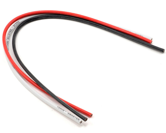 Tekin 12awg Silicon Power Wire Pack (Black/Red/White) (12") 3011