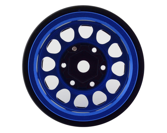 Treal Hobby Type I 1.0" Classic 12-Spoke Beadlock Wheels (BLUE) (4) (27.2g) TLHTSCX24-241