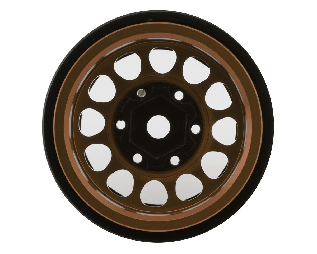 Treal Hobby Type I 1.0" Classic 12-Spoke Beadlock Wheels (Bronze) (4) (27.2g) TLHTSCX24-242