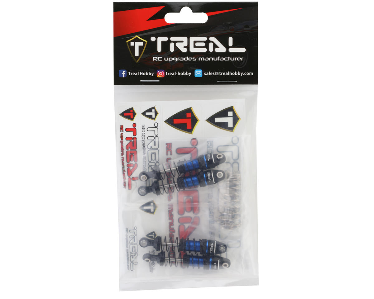 Treal Hobby 53mm Aluminum Threaded Damper Shocks for Traxxas TRX-4M (Blue) (4) TLHTTRX-4M-92