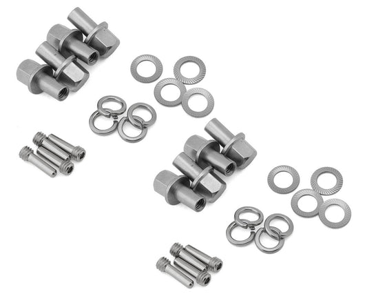Treal Hobby Brass Extended Wheel Hub Hardware for Traxxas TRX-4 (+10mm) TLHTTRX4-48