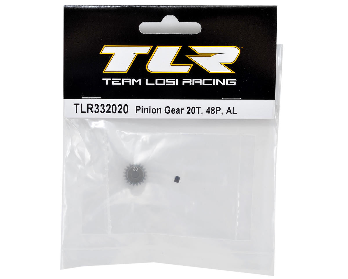 Team Losi Racing Aluminum 48P Pinion Gear (3.17mm Bore) (20T) TLR332020