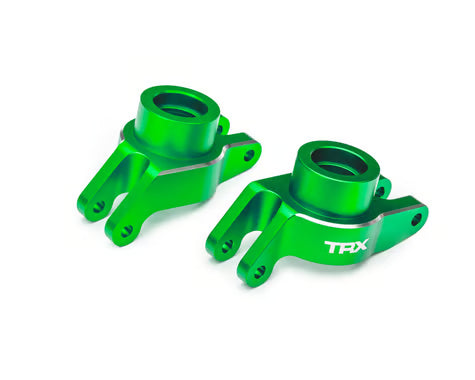 Traxxas Maxx® Slash® Aluminum Rear Stub Axle Carriers (Green) (2) 10252