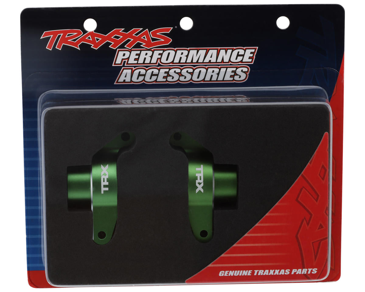 Traxxas Maxx® Slash® Aluminum Rear Stub Axle Carriers (Green) (2) 10252