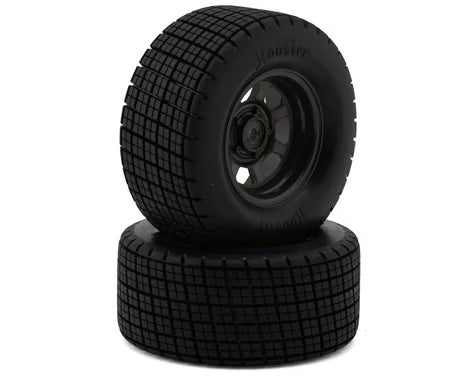 Traxxas Slash® Modified Hoosier® Dual Profile 2.2/3.0" Pre-Mounted Dirt Oval Tires (Grey) (2) (Front) 10473R