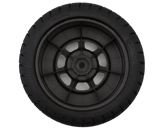Traxxas Slash® Modified Hoosier® Dual Profile 2.2/3.0" Pre-Mounted Dirt Oval Tires (Grey) (2) (Front) 10473R
