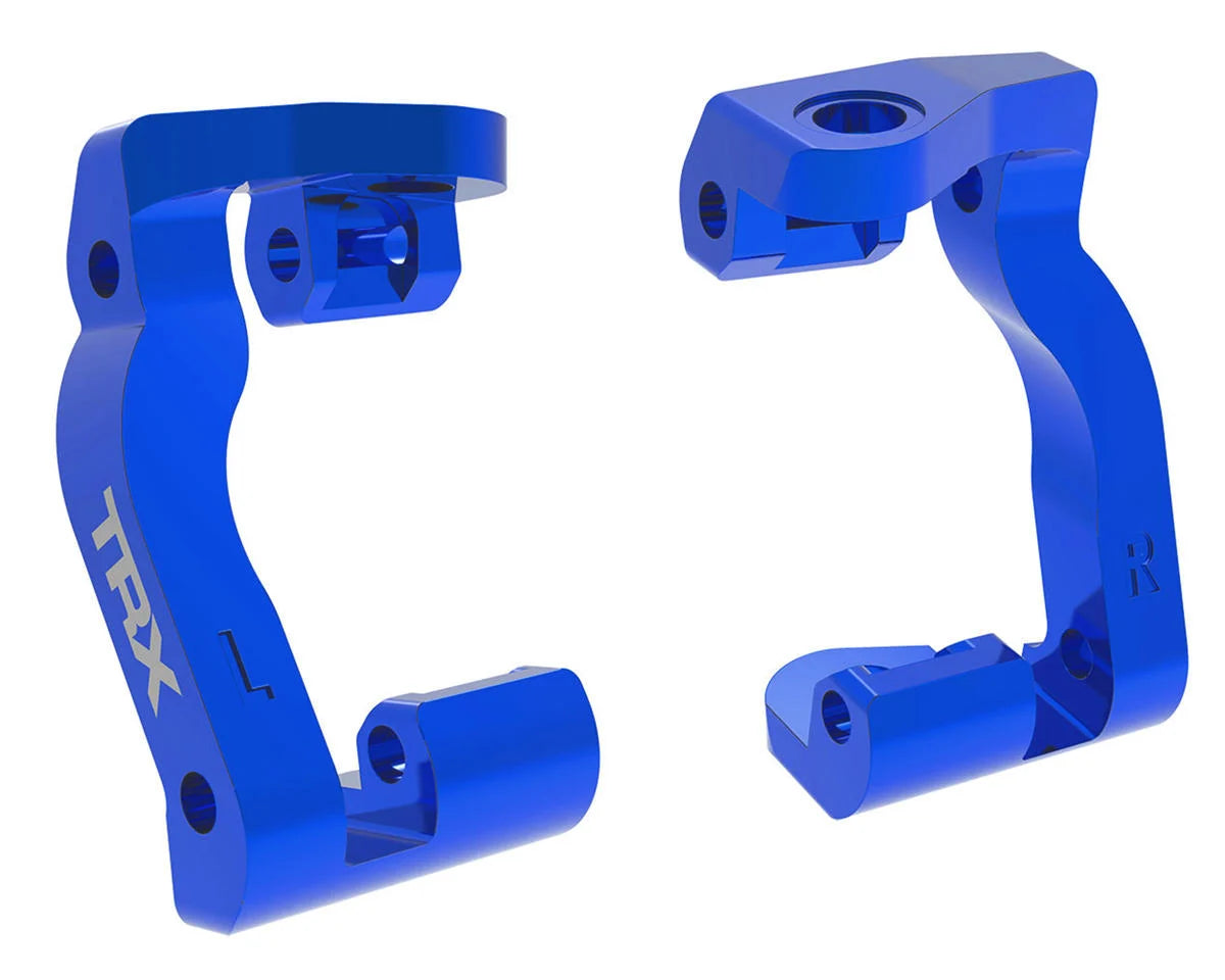 Traxxas Mini Maxx® Aluminum Caster Blocks (Blue) 10733-BLUE