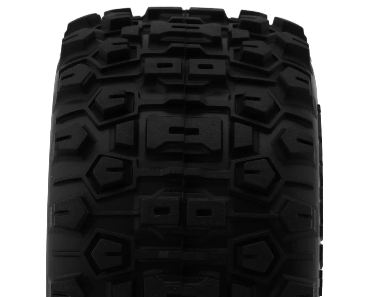 Traxxas Mini Maxx® Sledgehammer Rear Pre-Mounted Tires (Charcoal Grey) (2) 10770-GRAY