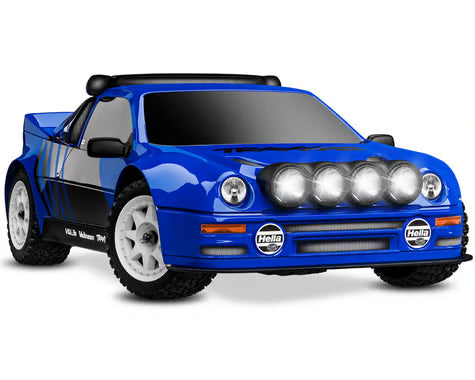 Traxxas Mini Rally Ford RS200 4x4 VXL Brushless 1/16 RTR AWD Rally Car (Blue) 108046-1-BLUE