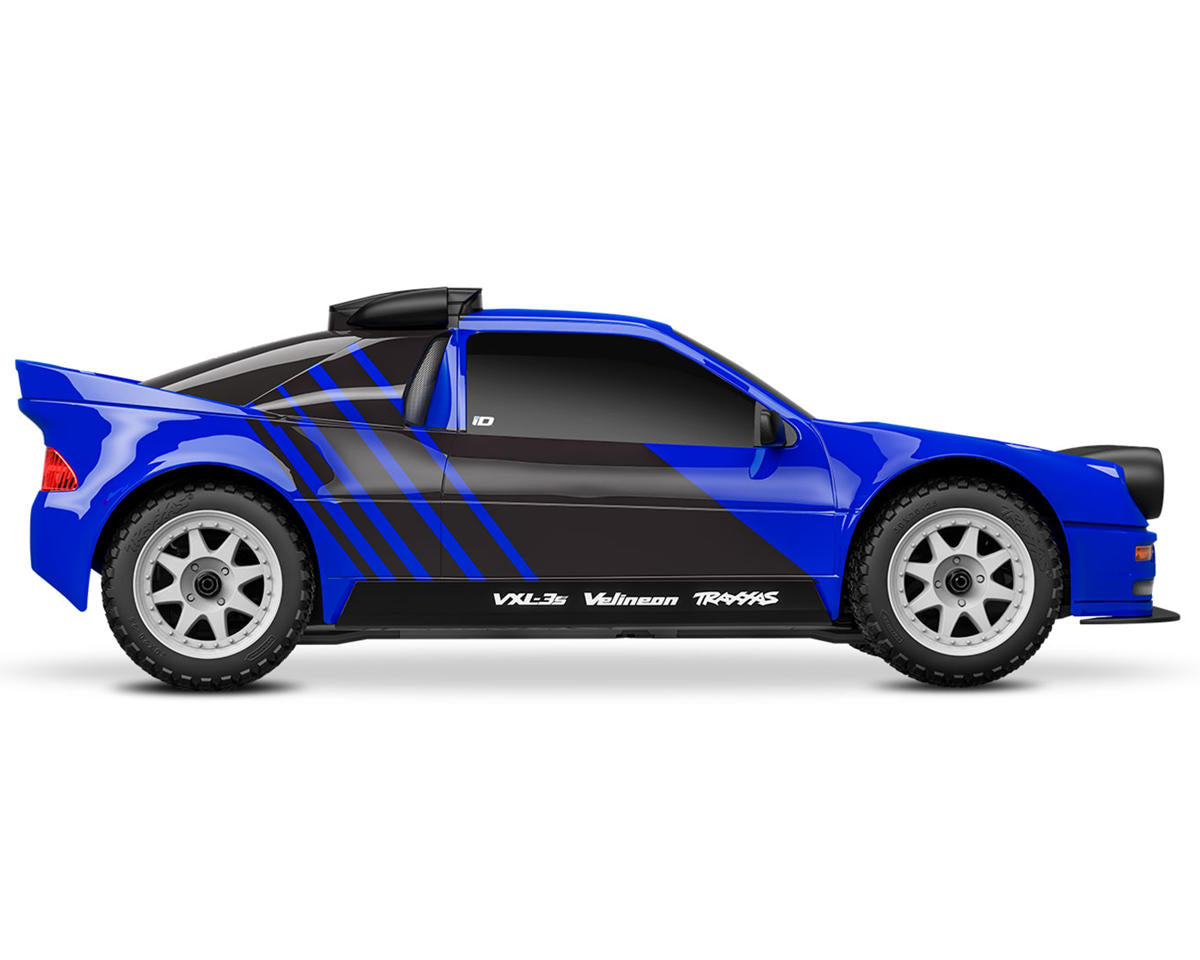 Traxxas Mini Rally Ford RS200 4x4 VXL Brushless 1/16 RTR AWD Rally Car (Blue) 108046-1-BLUE
