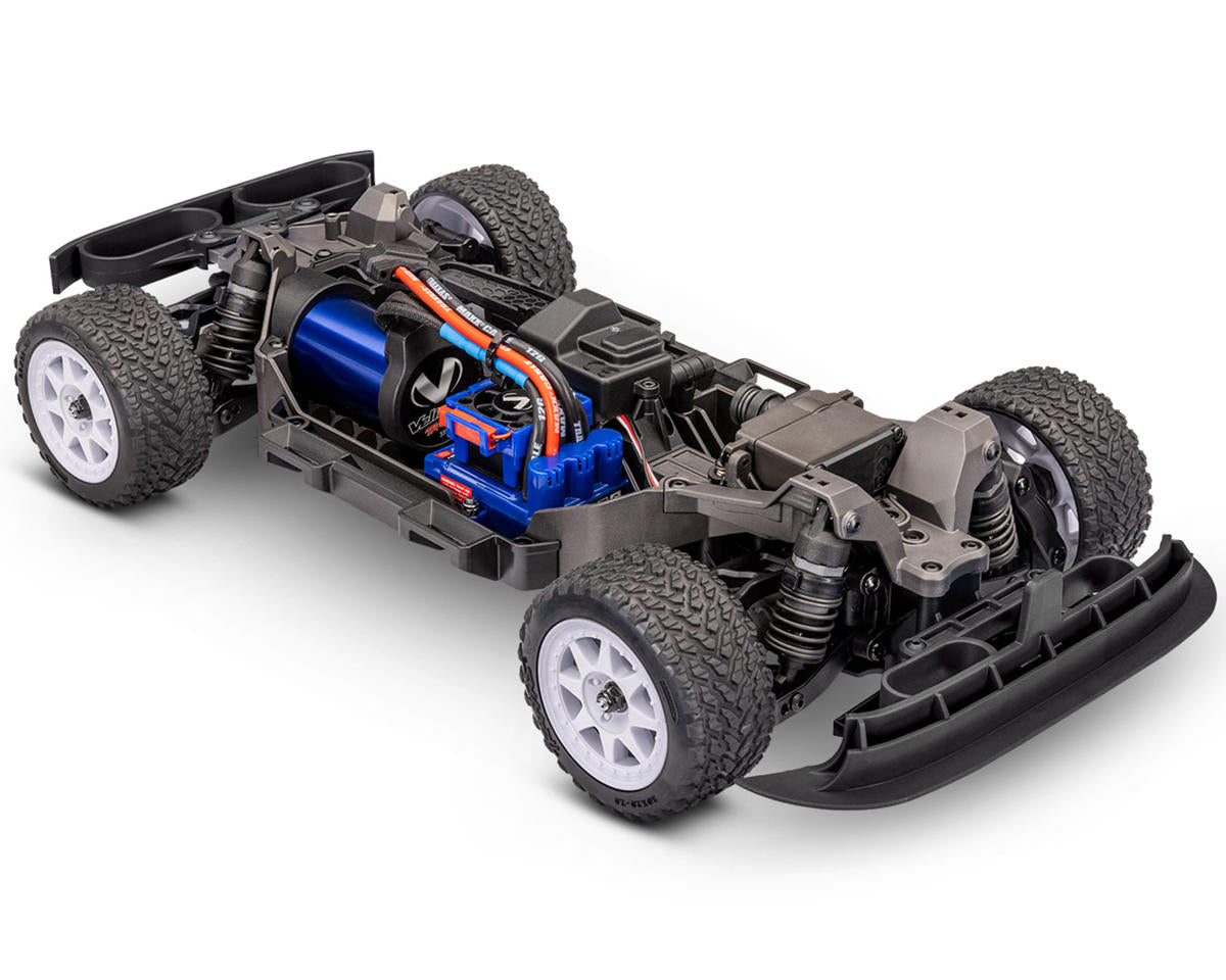 Traxxas Mini Rally Ford RS200 4x4 VXL Brushless 1/16 RTR AWD Rally Car (Blue) 108046-1-BLUE