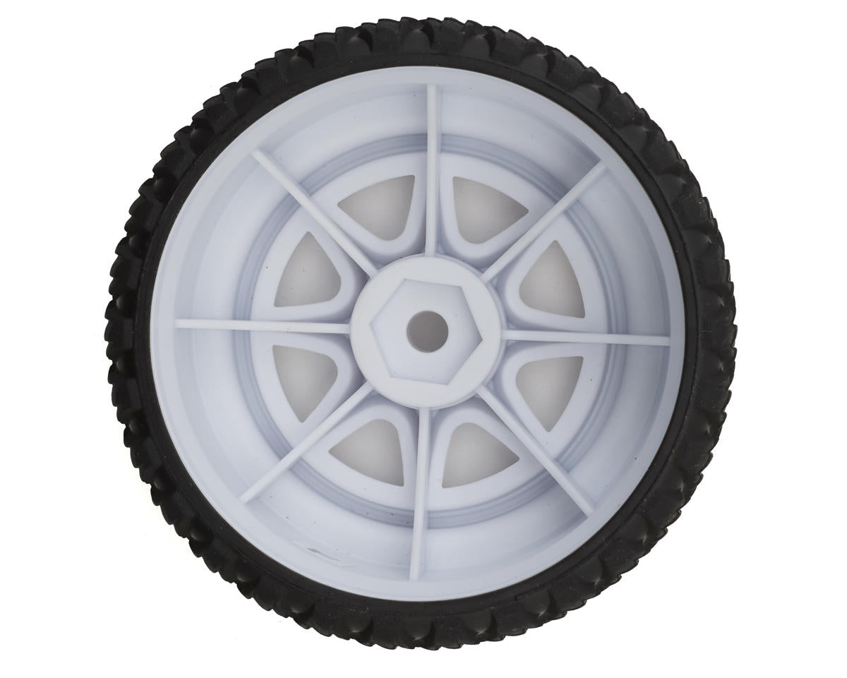 Traxxas Mini Rally Pre-Mounted Tires (White) (2) (Hard) 10872-WHT