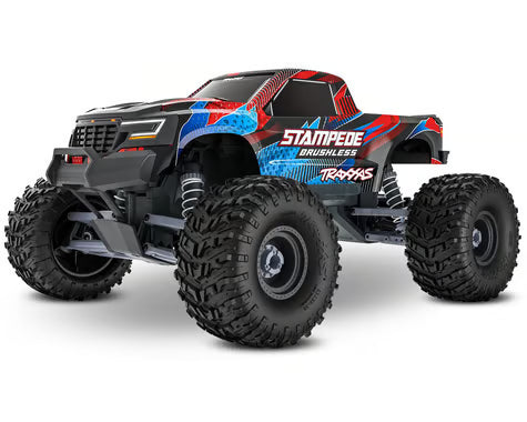 Traxxas Stampede VX3 1/10 RTR 2WD Brushless Monster Truck (Red) 136454-4-RED