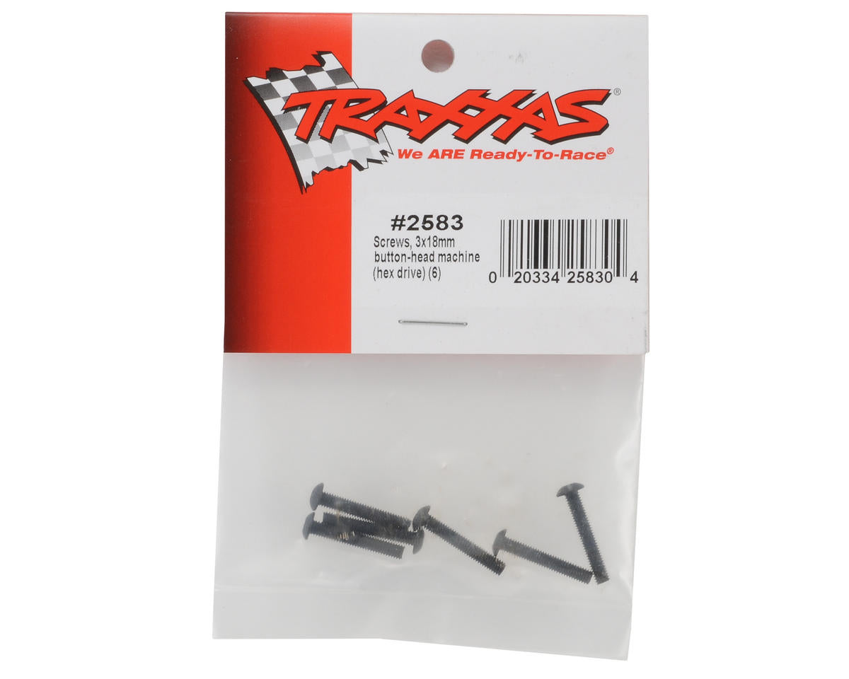 Traxxas 3x18mm Button Head Screws (6) 2583