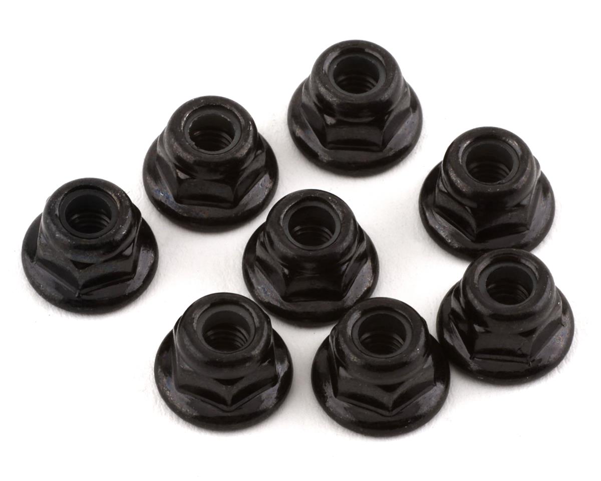 Traxxas 3mm Flanged Nylon Nuts (Black) (8) 2744X