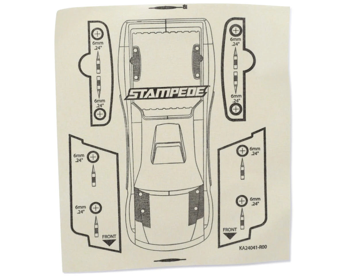 Traxxas Stampede® 2WD Clipless Body Conversion Kit 3619R