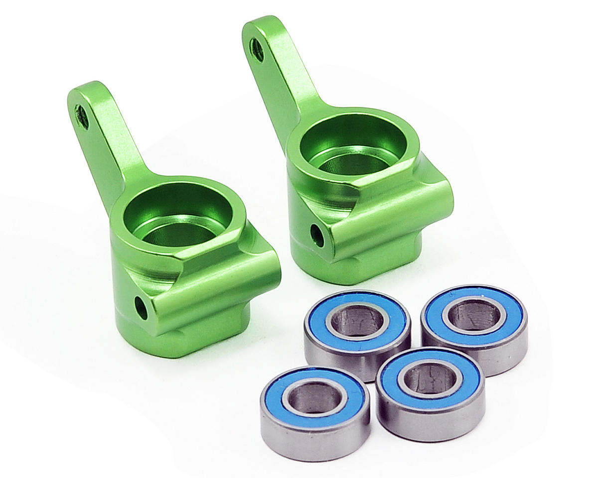 Traxxas Aluminum Steering Blocks w/Ball Bearings (Green) (2) 3636g