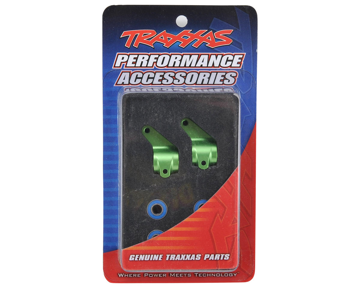 Traxxas Aluminum Steering Blocks w/Ball Bearings (Green) (2) 3636g