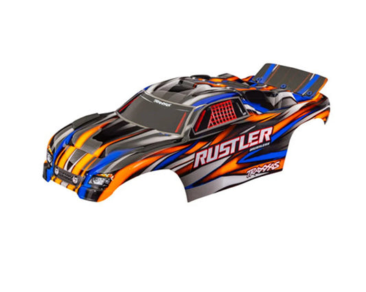 TRAXXAS Body Rustler Blue Clipless 3721-ORNG