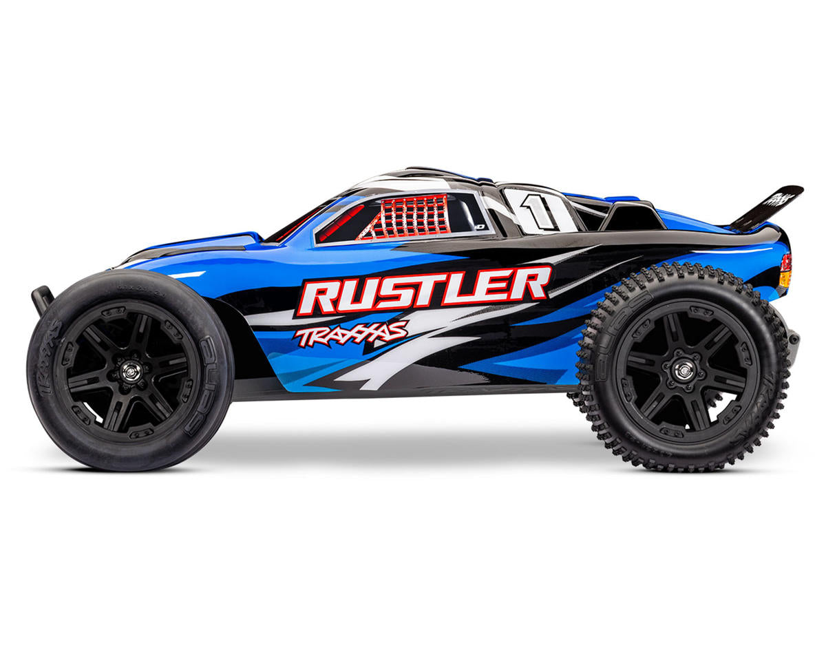 Traxxas Rustler HD 1/10 RTR 2WD Electric Stadium Truck (Blue) w/XL-537254-8-BLUEX