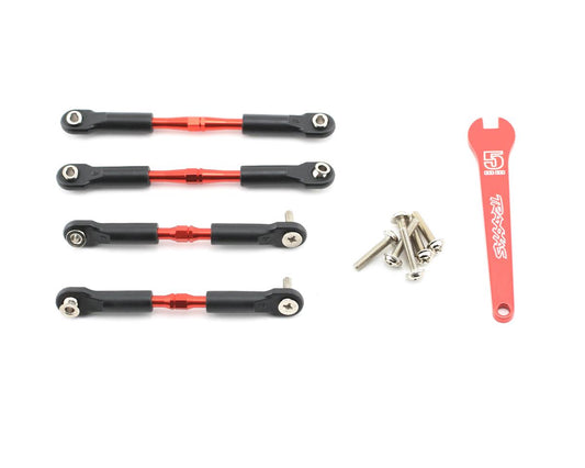 Traxxas Aluminum Turnbuckle Camber Link Set (Red) (4) 3741X