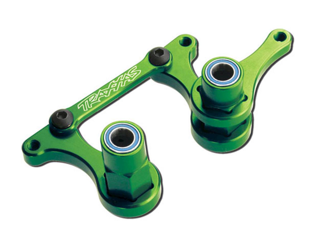 Traxxas Aluminum Steering Bellcrank Set w/Bearings (Green) 3743g