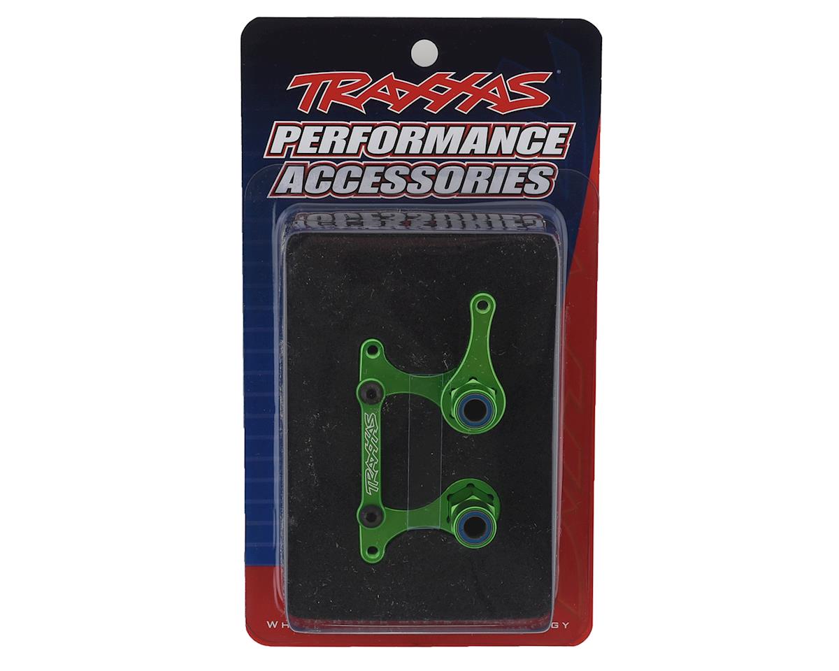 Traxxas Aluminum Steering Bellcrank Set w/Bearings (Green) 3743g