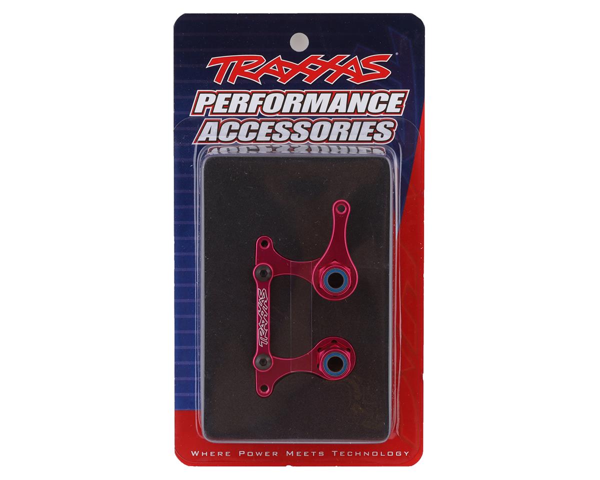 Traxxas Aluminum Steering Bellcrank Set w/Bearings (Pink) 3743P