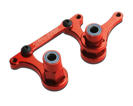 Traxxas Aluminum Steering Bellcrank Set w/Bearings (Red) 3743X