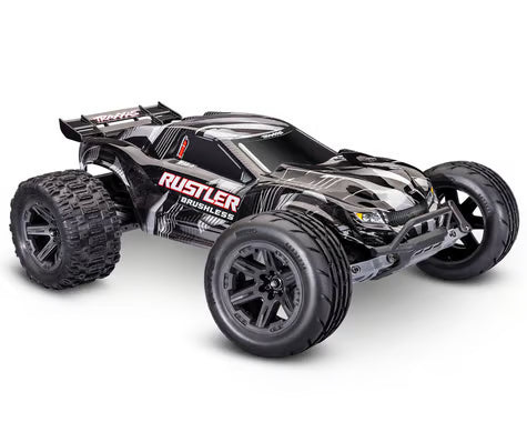 Traxxas Rustler VX3 1/10 RTR 2WD Brushless Stadium Truck (Black) 37454-4 -BLK