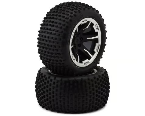 Traxxas Alias 2.8" Rear Tires w/RXT Wheels (Black Satin) (2) w/12mm Hex 3772X