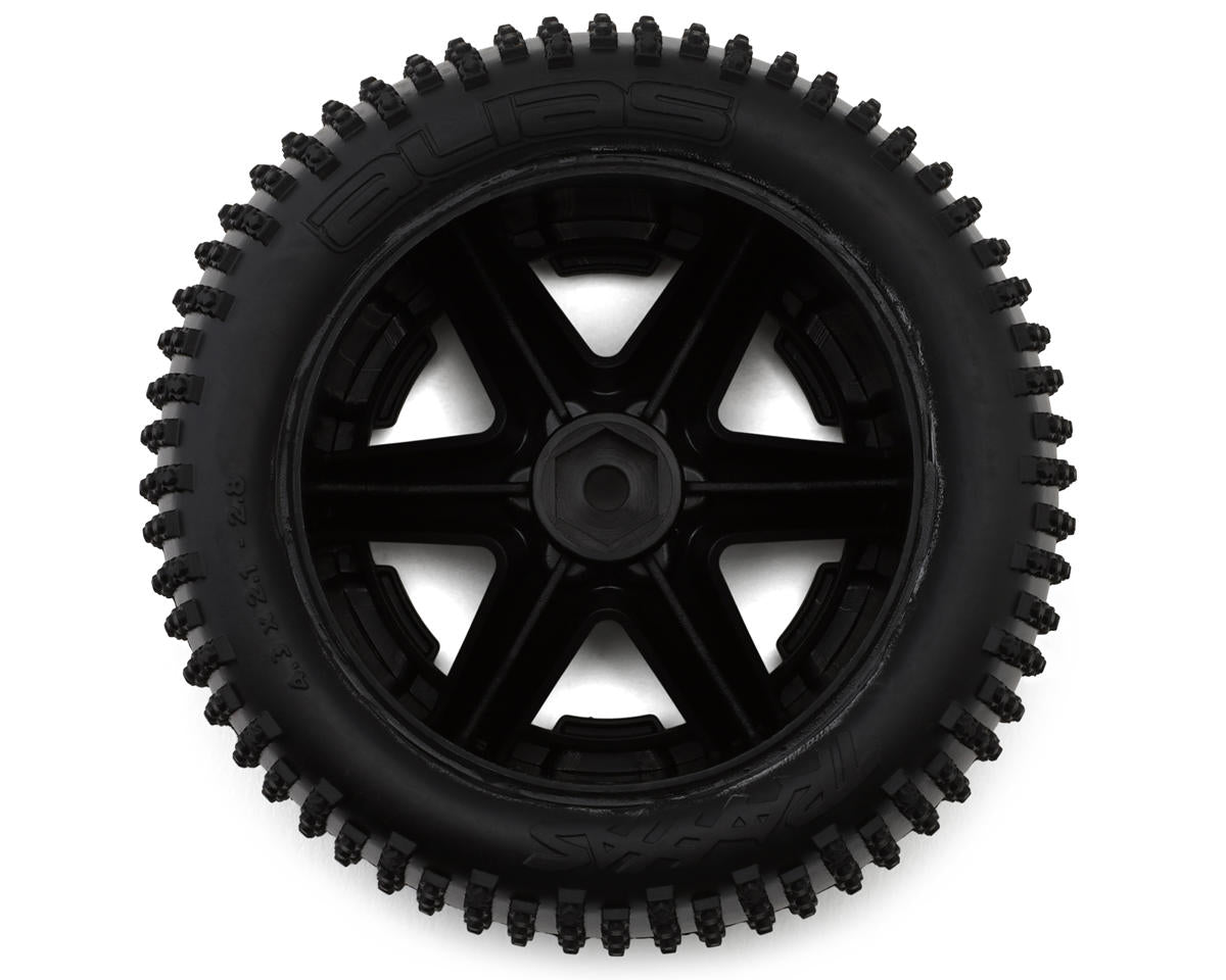 Traxxas Alias 2.8" Rear Tires w/RXT Wheels (Black Satin) (2) w/12mm Hex 3772X
