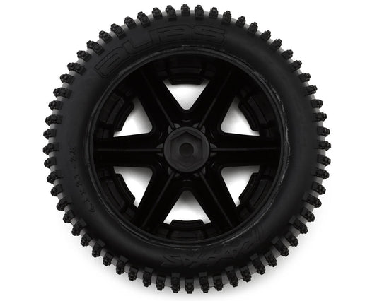 Traxxas Alias 2.8" Rear Tires w/RXT Wheels (Black Satin) (2) w/12mm Hex 3772X