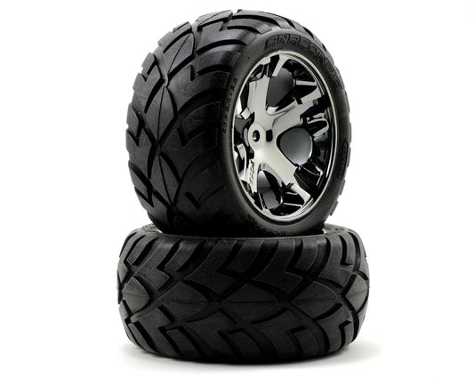 TRAXXAS RUSTLER Tires & wheels, assembled 3773A
